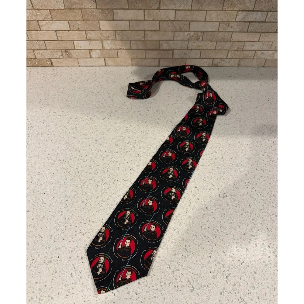 Star Wars Ralph‎ Marlin Jedi Repeat Obi Wan Qui Gon Vintage Novelty Necktie